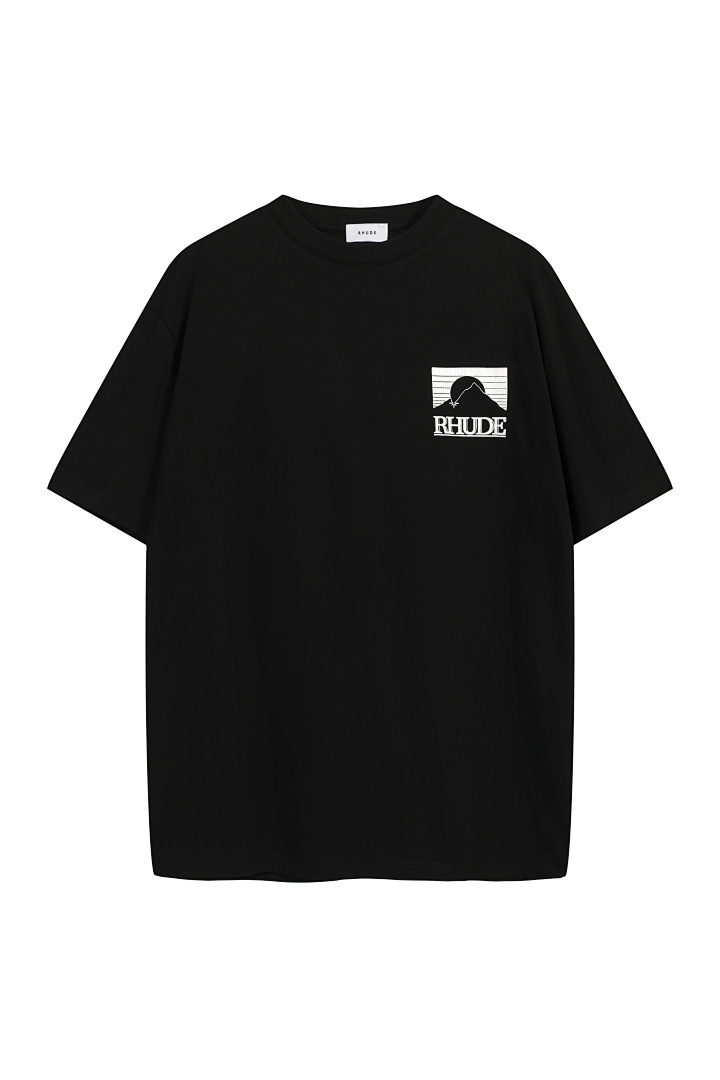 Unbranded 118 RHUD Mountain Print Logo Short Sleeve T Black White S-XL H8188# - Image 4
