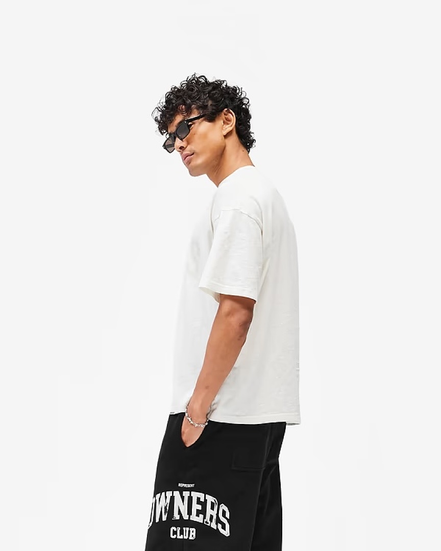 Off-White 128 REPRESENT New High Mens Womens Top Wide Short Sleeve T : S M L XL Washed Blue Off (White) - Image 51