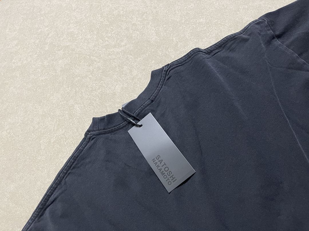 Unbranded 128 Satoshi NAKAMOTO Gum T : Washed Black S M L - Image 10