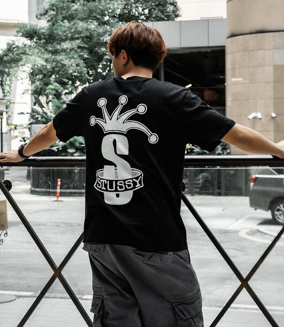 Stussy 118 Stu FW24 CROWN BAND S LOGO TEE Print Short Sleeve T Black White M L - Image 21