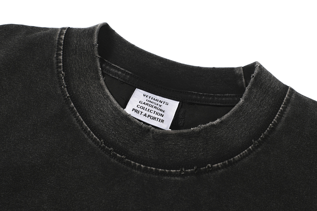 Unbranded 128 VETEMENTS Canvas Logo Short Sleeve T Black White S-XL V5200# - Image 22