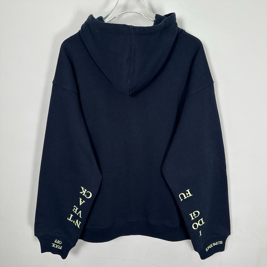 Supreme 378 FW25 IDGAF ZIP UP HOODED Embroidered (Black Grey) - Image 22