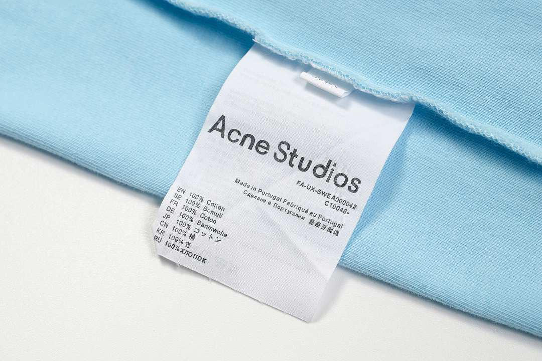 Acne Studios 128 AC LOGO Print Long Sleeve T Pink Black White Olive Green Dark Blue Red Spring Purple S-XL 3286# - Image 49