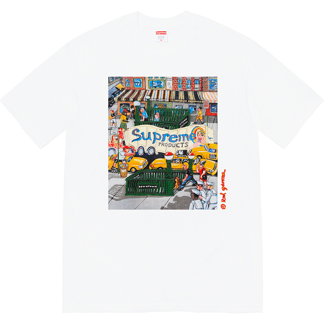 Supreme 118 SS22 Manhattan Tee Short Sleeve City Black White S M L - Image 4