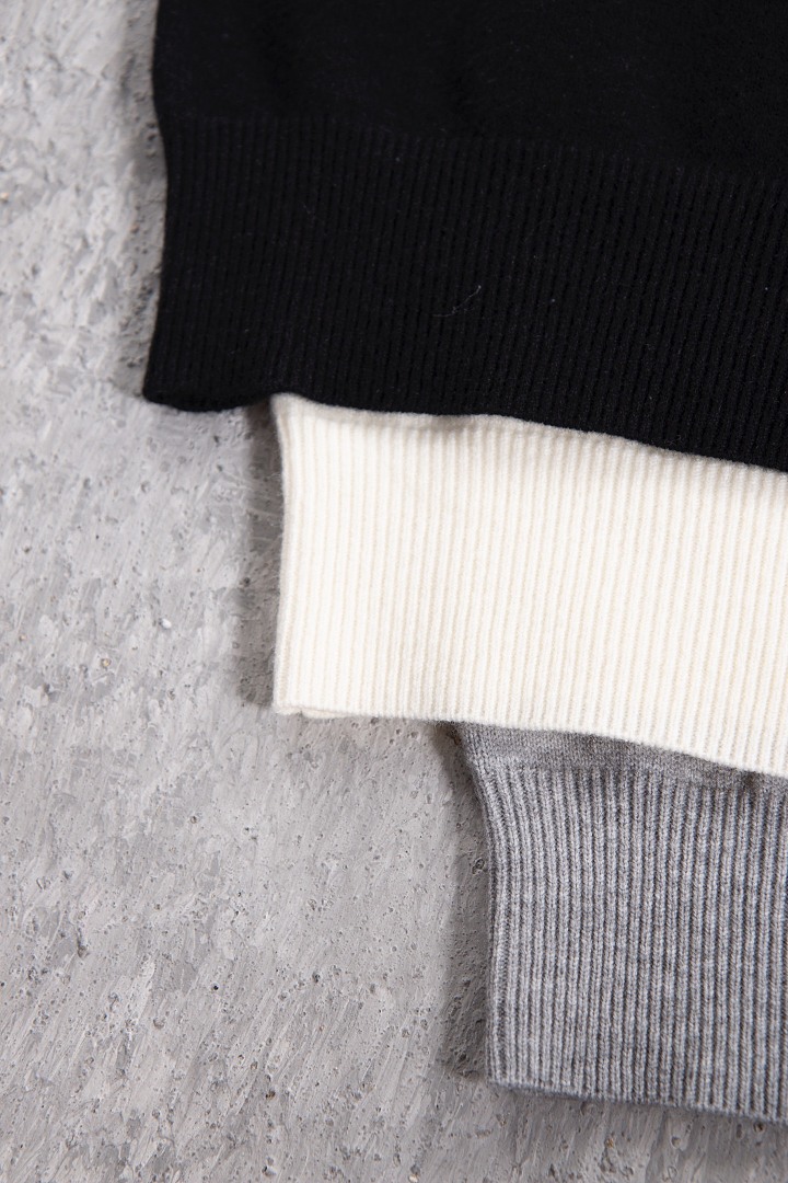 Unbranded 298 Solid High Collar Fleece : White Black Grey S-XL - Image 26