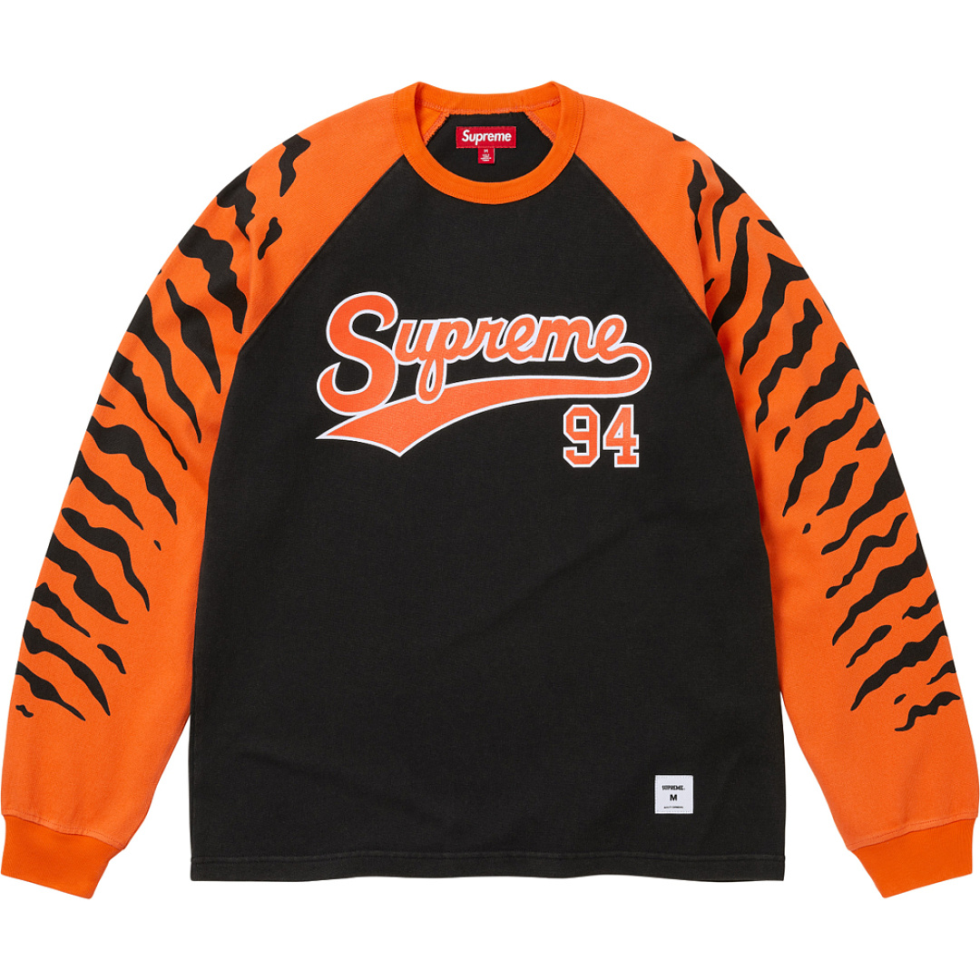 Supreme 228 Classic Tiger Long Sleeve Black White Grey S M L - Image 6