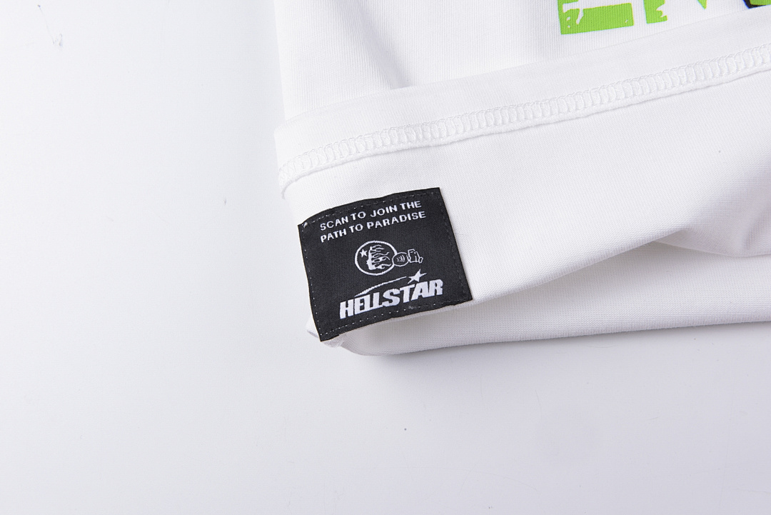 Hellstar 148 Hellstar Studios Yoga Tee Big Logo Ins High Short T White S-XL - Image 8