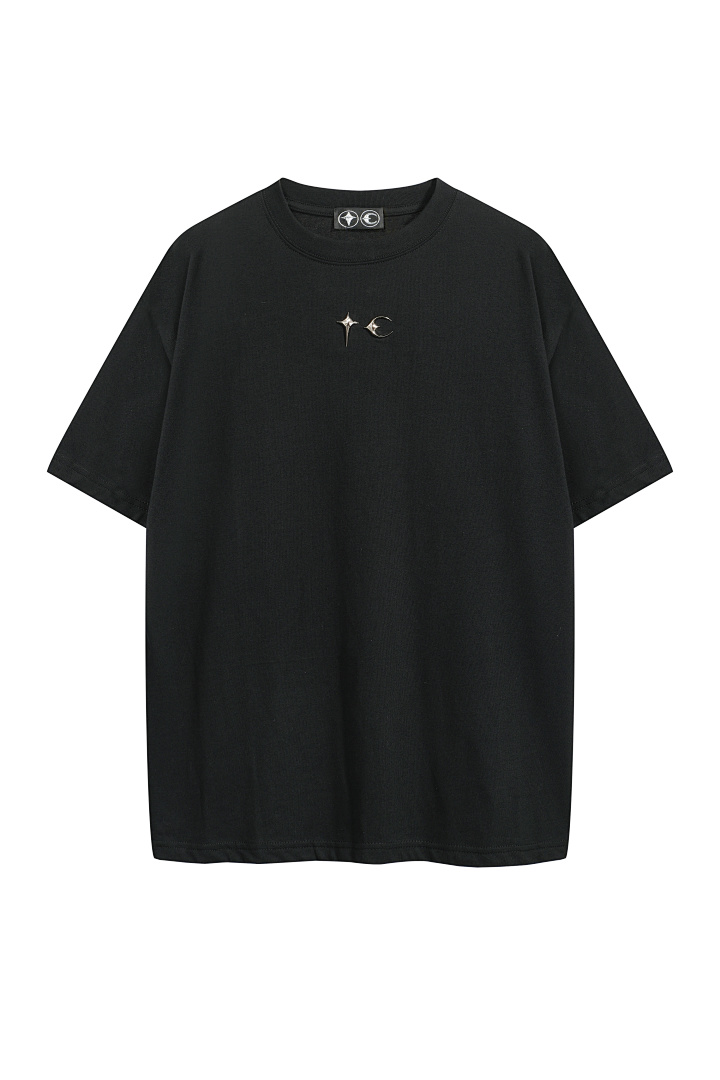 Christian Louboutin 128 THUG CLUB × Complexcon Limited Exclusive Stud Short Sleeve T Black S-L 8022# - Image 4