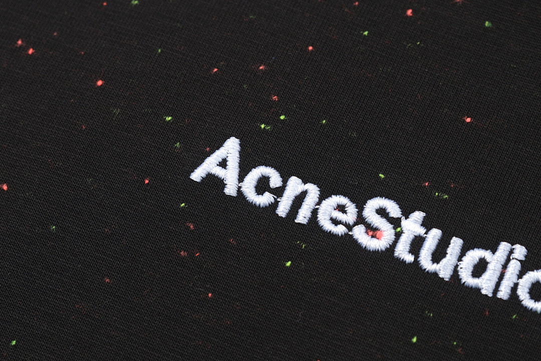 Acne Studios 118 AC Color Small Label LOGO Short Sleeve T Black White S-XL 8054# - Image 7