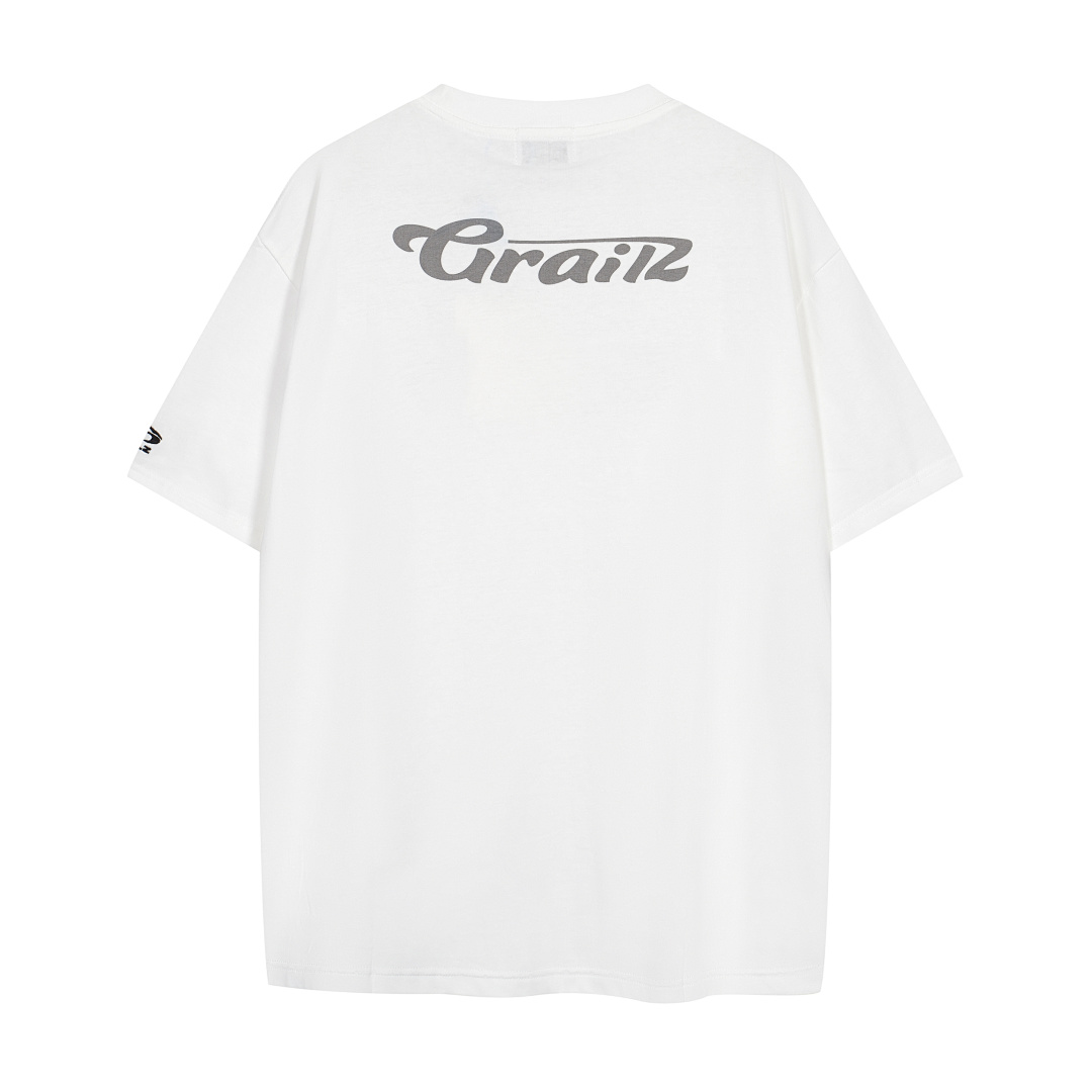 Unbranded 118 GRAILZ Logo Print Short Sleeve T Black White 1 2 3 G1906# - Image 19