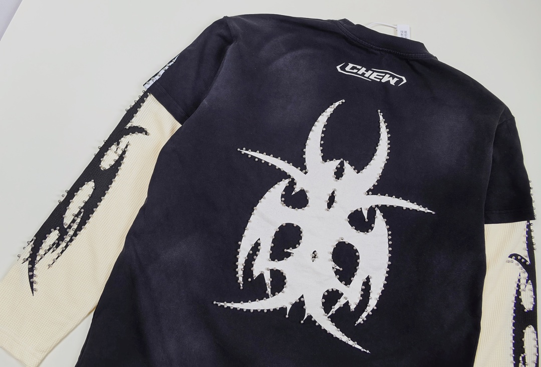 Chanel 218 CHEW FOREVER Star Long Sleeve : Water Black :S M L - Image 6