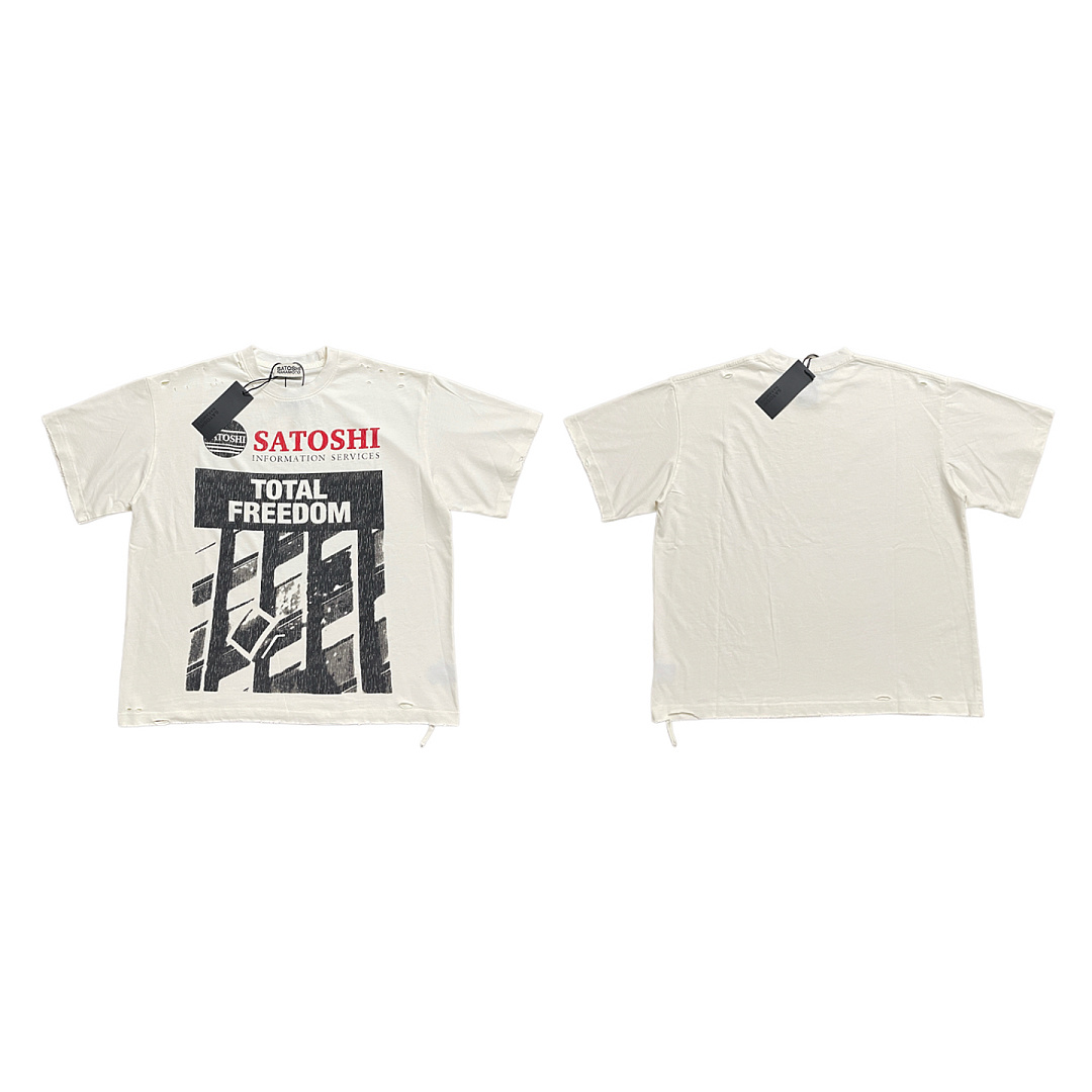 Unbranded 138 Satoshi Nakamoto「Total Freedom」 T : Apricot S M L - Image 3