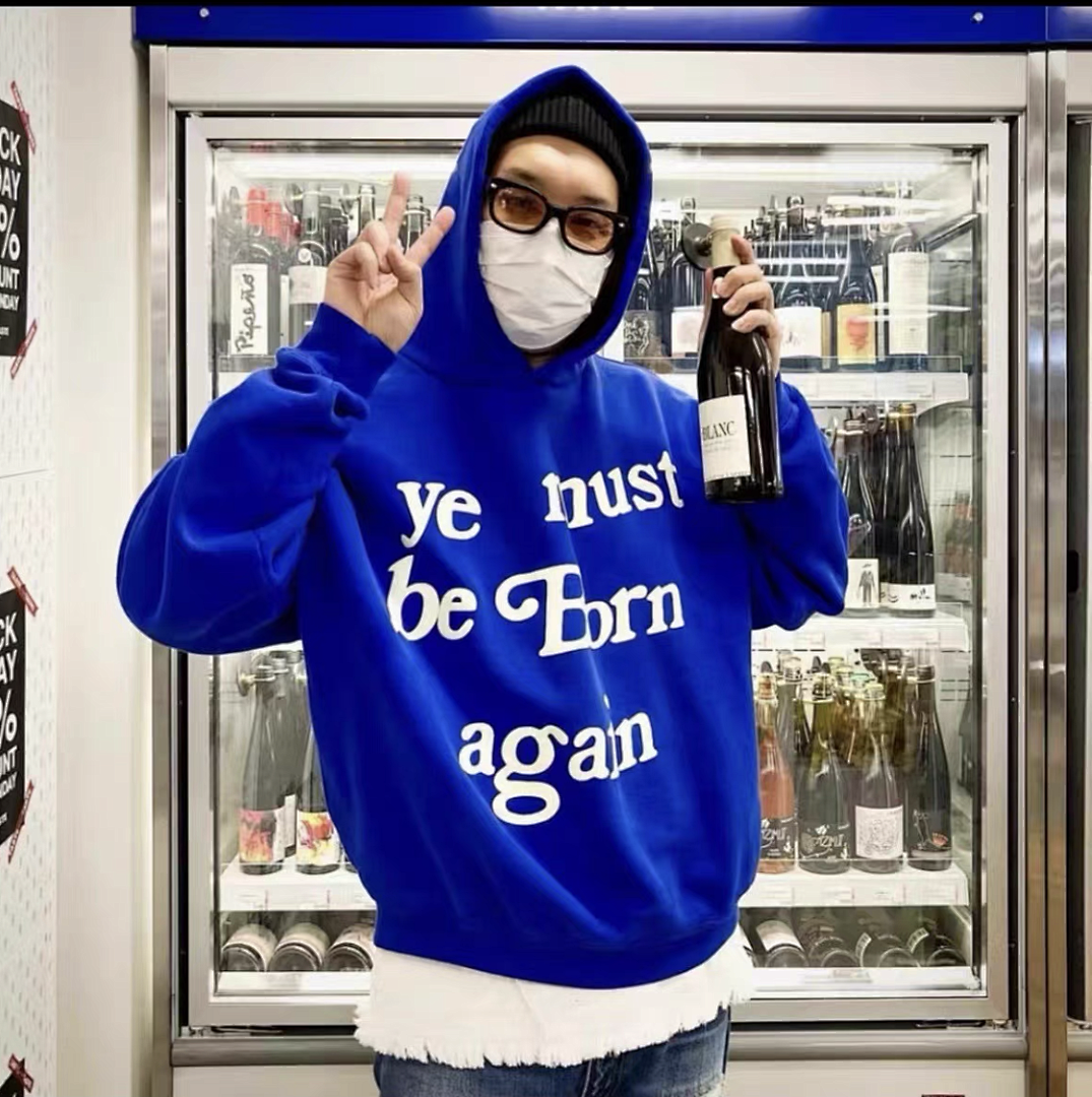 Unbranded 218 CPFM YE MUST BE BORN AGAIN HOODIE Velvet : Black Brown Dark Grey Ink Green Color Blue Yellow Bright Red Orange Purple S M L - Image 33