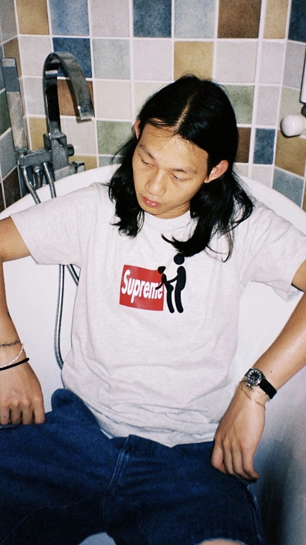 Supreme 128 FW25 STICK TEE Wind T Black White S-XL - Image 6
