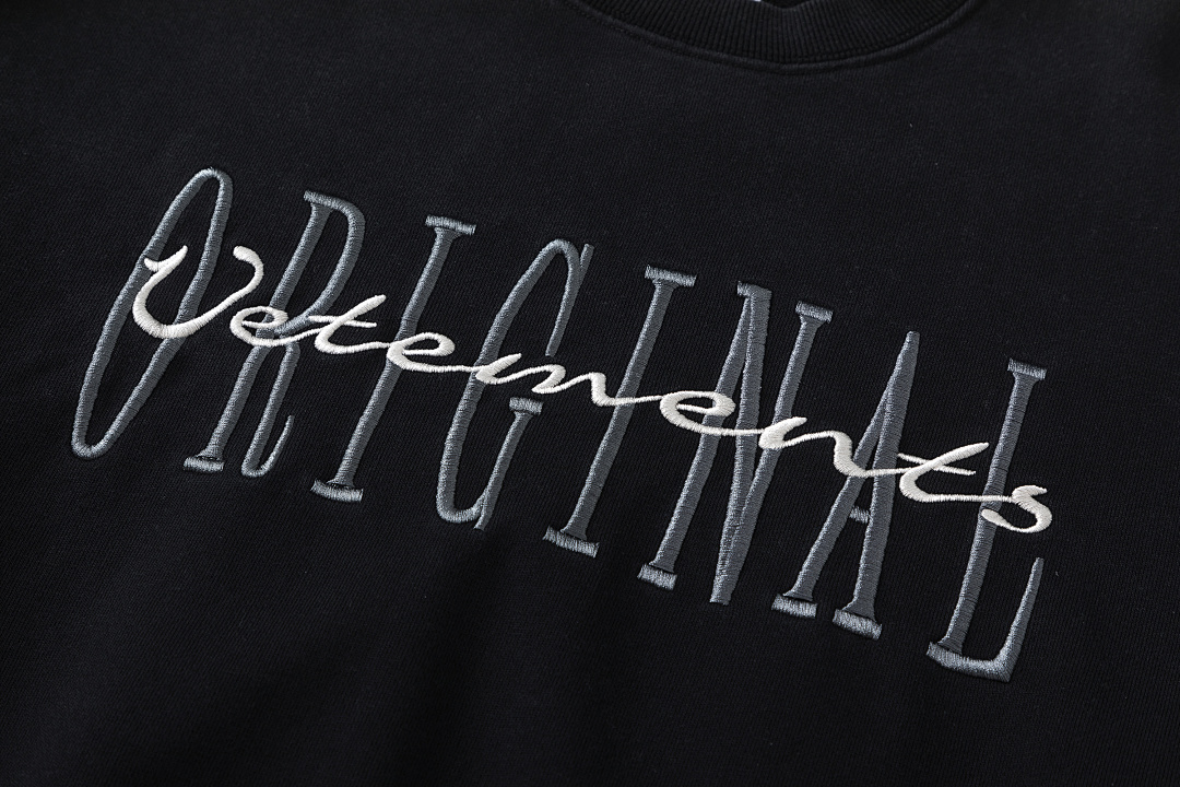 Unbranded 238 VETEMENTS VTM ORIGINAL Embroidered Collar Black Green XS S M L Diamond 8506 # - Image 16