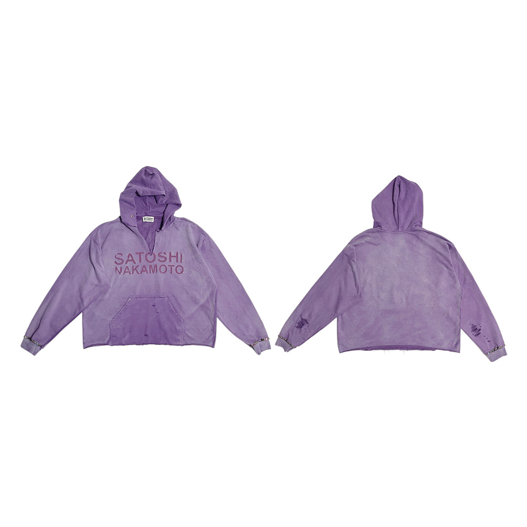 Unbranded 258 SatoshiNakamoto Destructo : Purple Green Washed Black S M L - Image 25