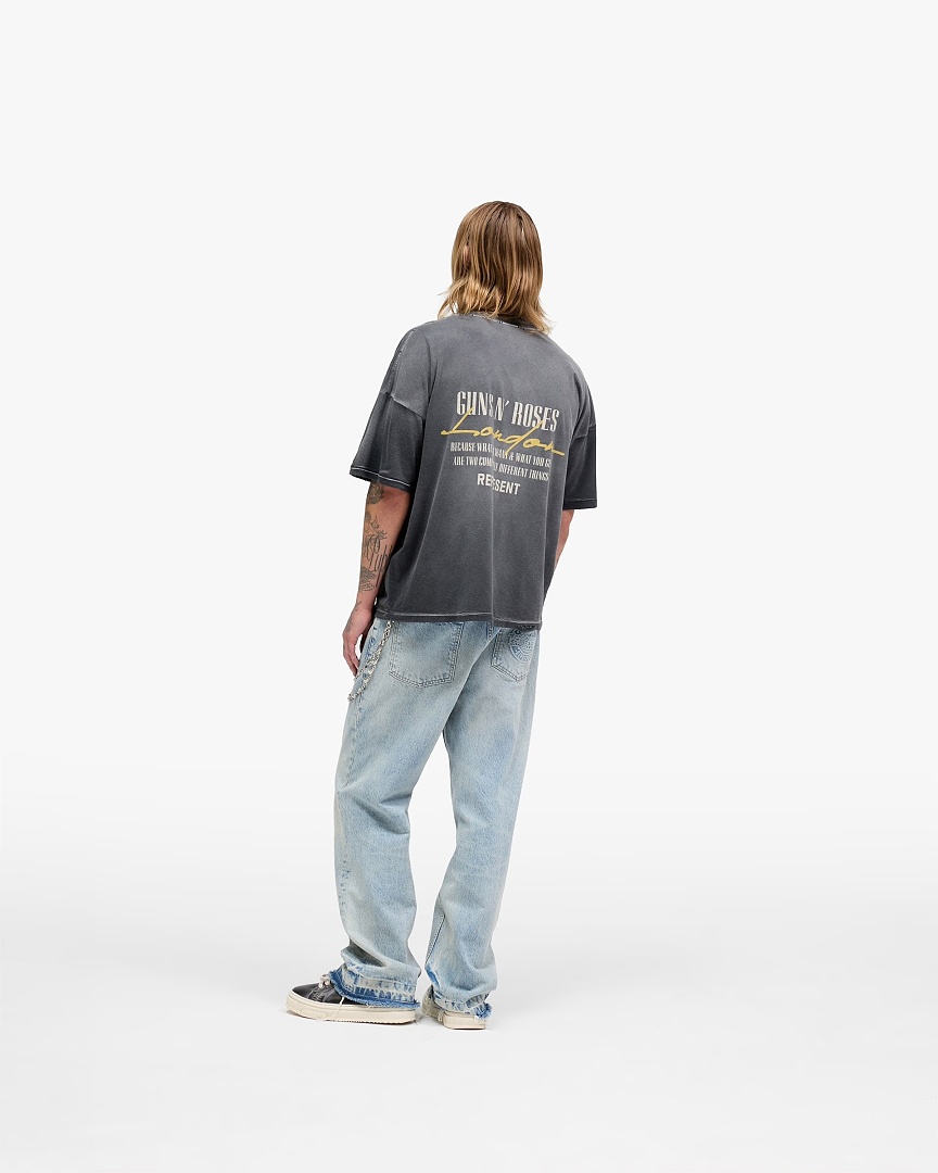 Represent 138 REPRESENT New High Mens Womens Top Wide Short Sleeve : S M L XL Water (White) - Image 27