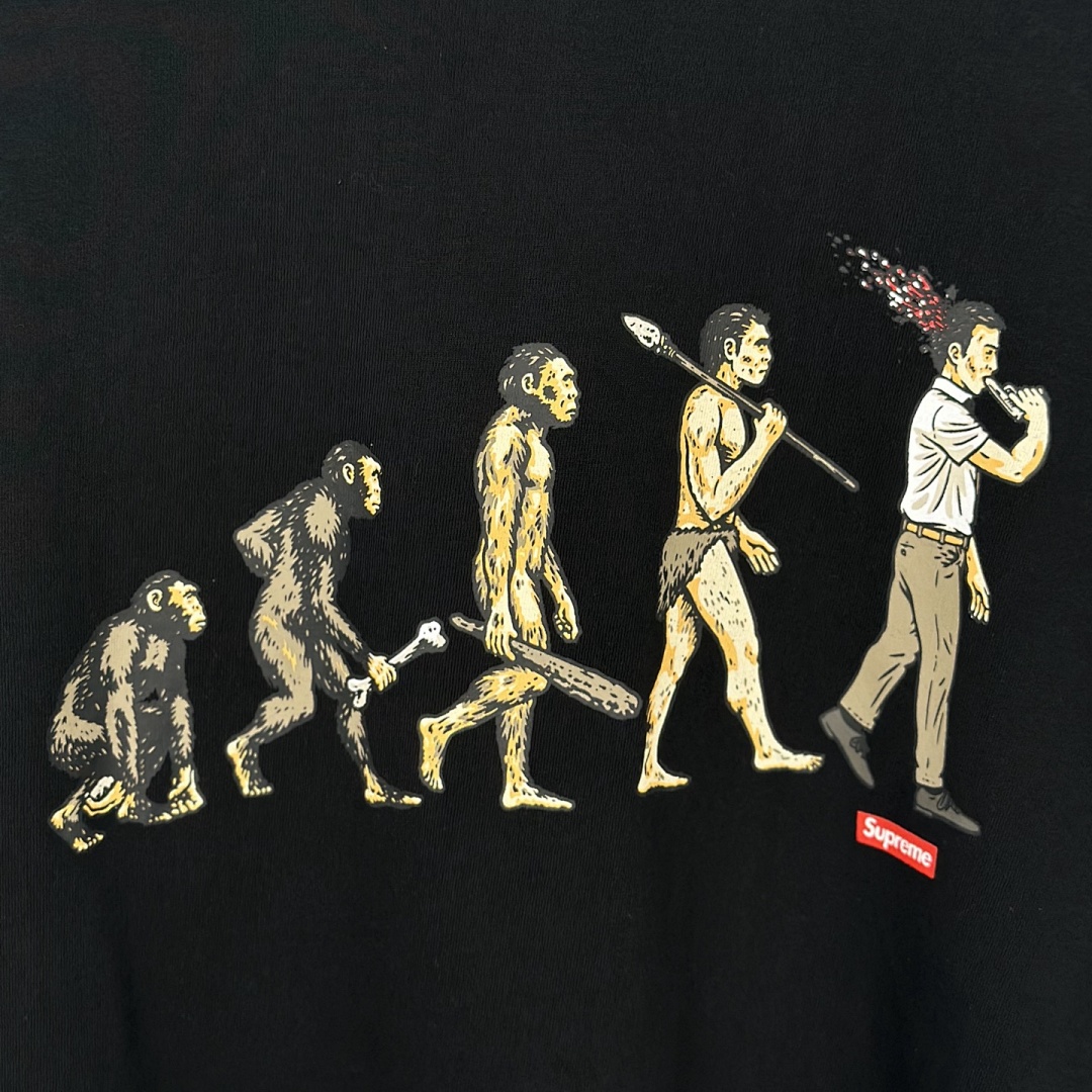 Supreme 138 SS26 EVOLUTION TEE Print Short Sleeve Black White S-XL - Image 8