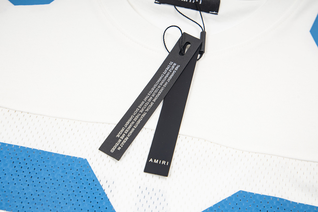 AMIRI 128 Canvas Logo Print Short Sleeve T Black White S M L XL 9933# - Image 27