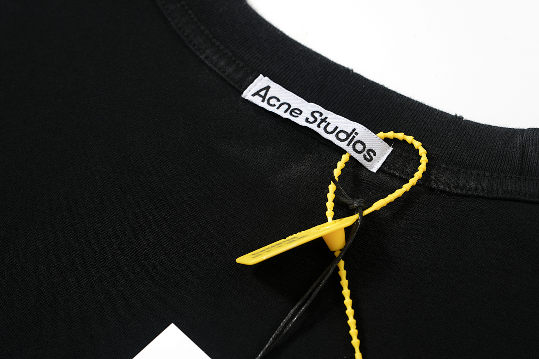 Acne Studios 118 AC LOGO Print Short Sleeve T Pink Floral Grey Black White Red Olive Green Dark Blue Spring Purple S-XL 8026# - Image 95