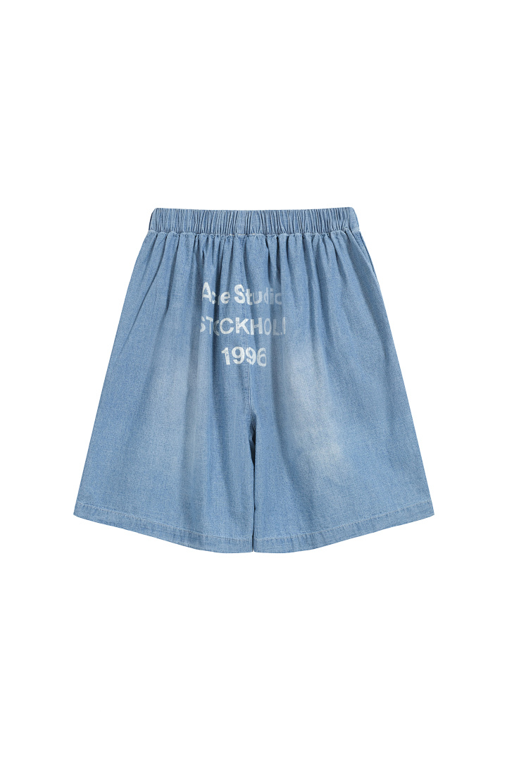 Acne Studios 168 AC LOGO Short Water Blue S-XL 7604# - Image 3