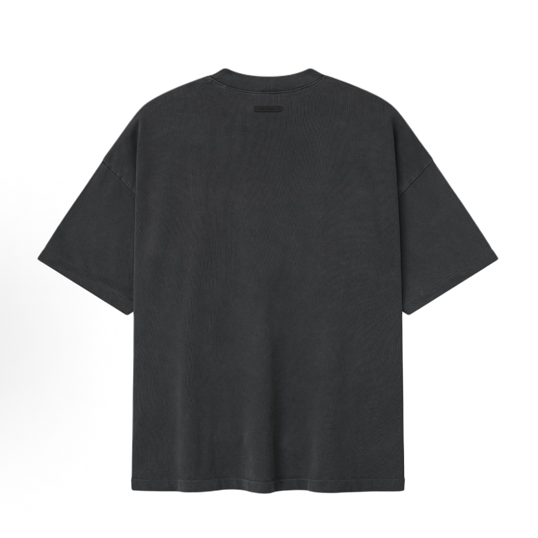 Essentials 128 Ess SS26 TRAINING Print Short Sleeve T Iron /FADED lRON GREY Sand DUNE SEAL : XS -XL - Image 3