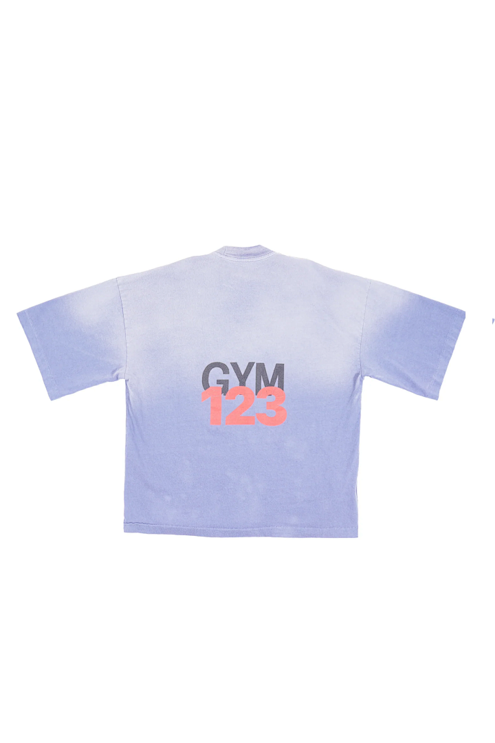 Unbranded 128 RRR 123 ITS FAITH NOT MAGIC TEE Water GYM Print Short Sleeve T Purple Blue Apricot 1 2 3 8004# - Image 37