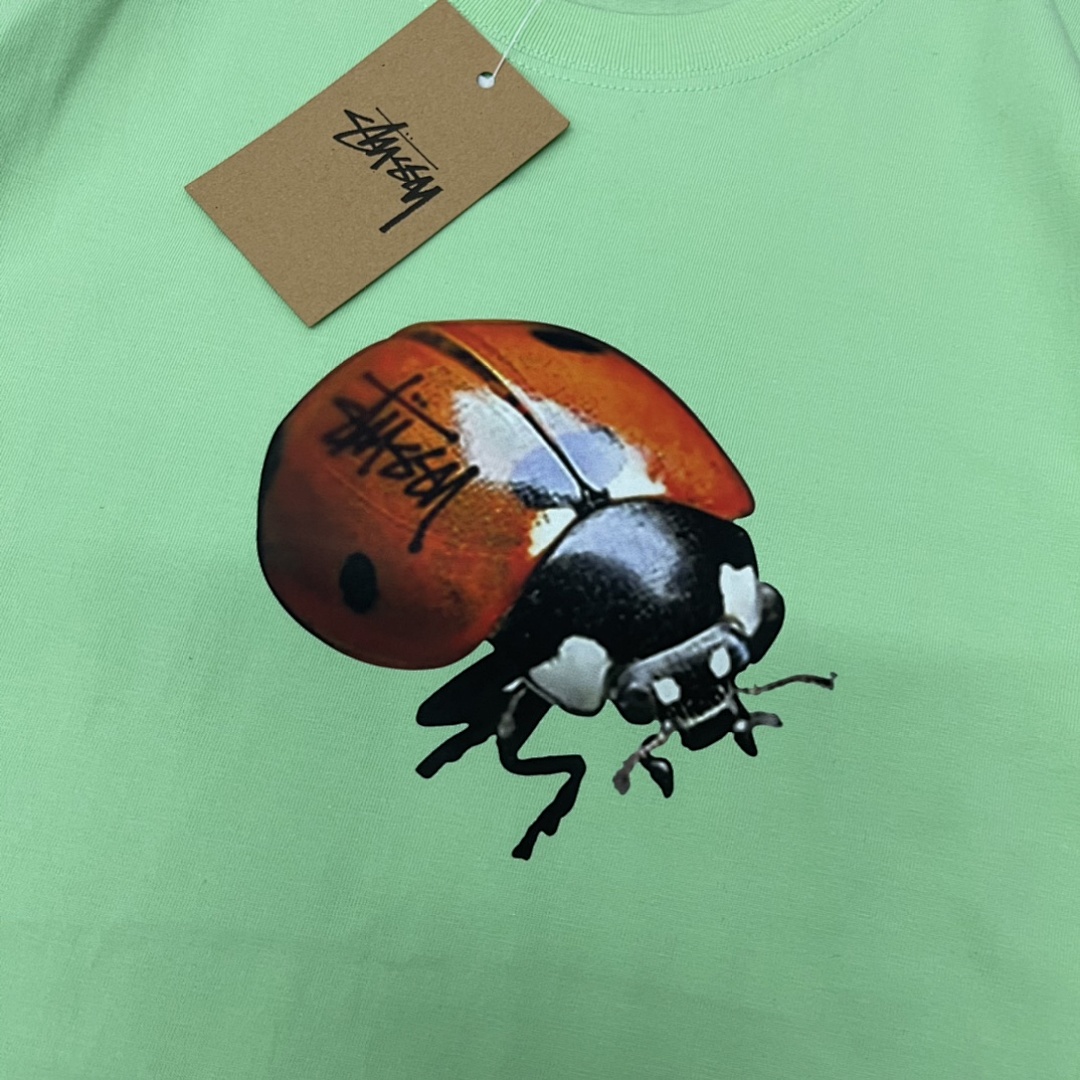 Stussy 108 Stussy Print Short Sleeve T : Black White Green S Ｍ L XL - Image 11
