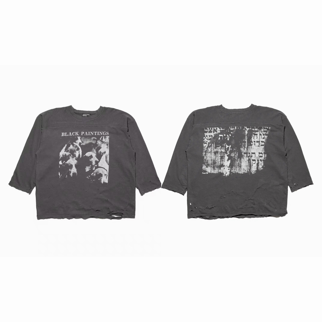 Enfants Riches Deprimes 148 Enfants Riches Deprimes BLACK PAINTINGS Washed Long Sleeve : Water S-XL - Image 3