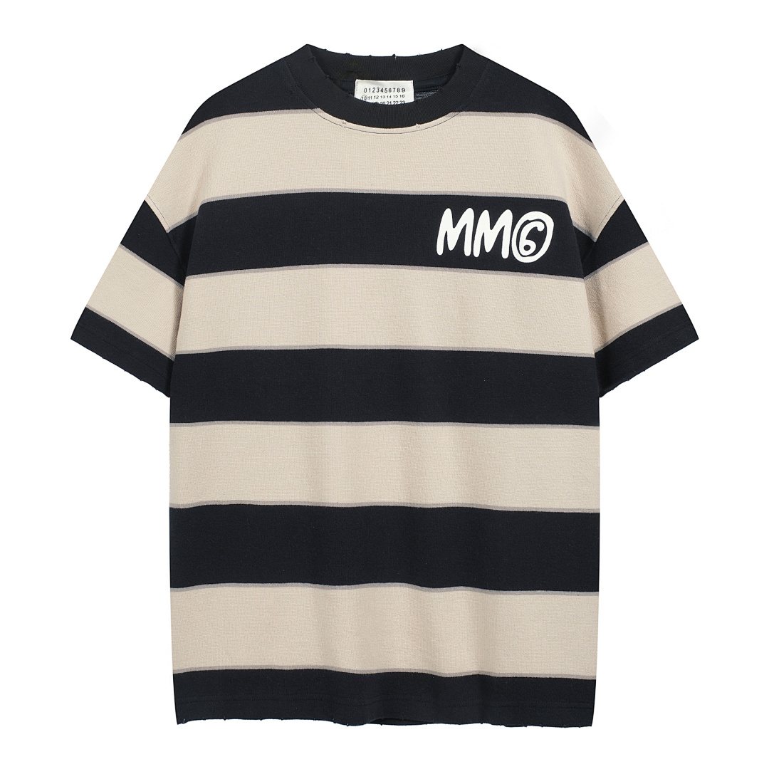 On Running 168 MM6 Exclusive Surface Striped LOGO Print Short Sleeve T 46 48 50 52 8069#