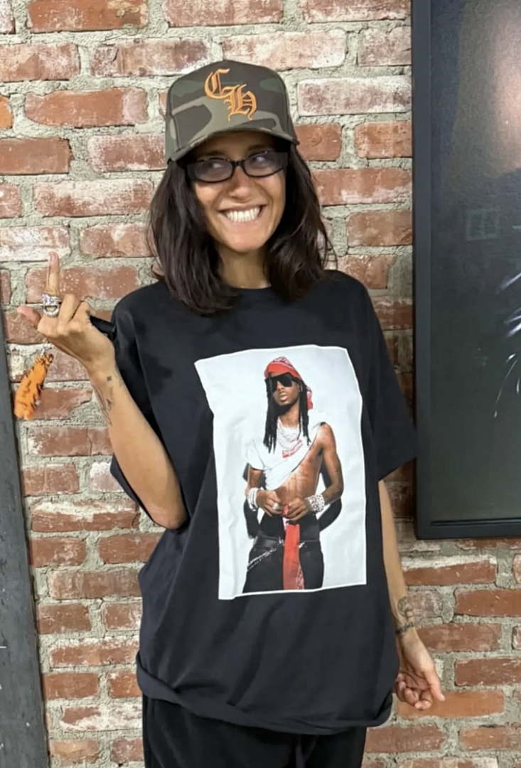 Supreme 138 Khaki T FW25 PLAYBOI CARTI PHOTO TEE Patch Print Short Sleeve Black White S-XL - Image 34