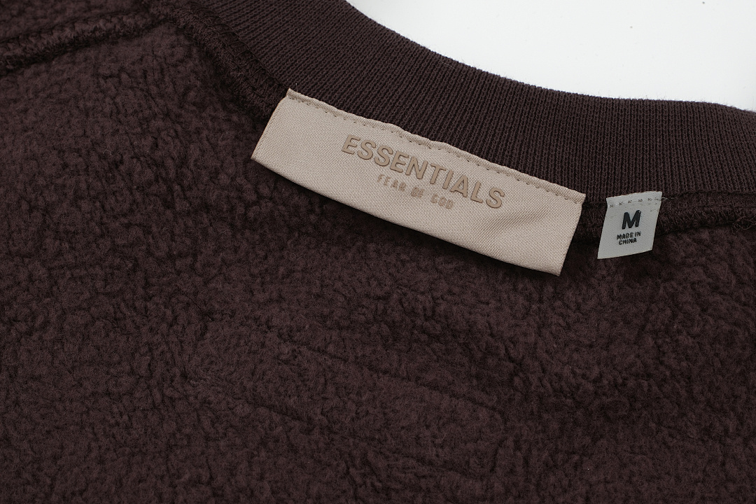 Essentials 98 ESS LOGO Sleeve Collar Purple Mist Blue Brown Black Big White Yellow Sand S-XL 6204# - Image 43