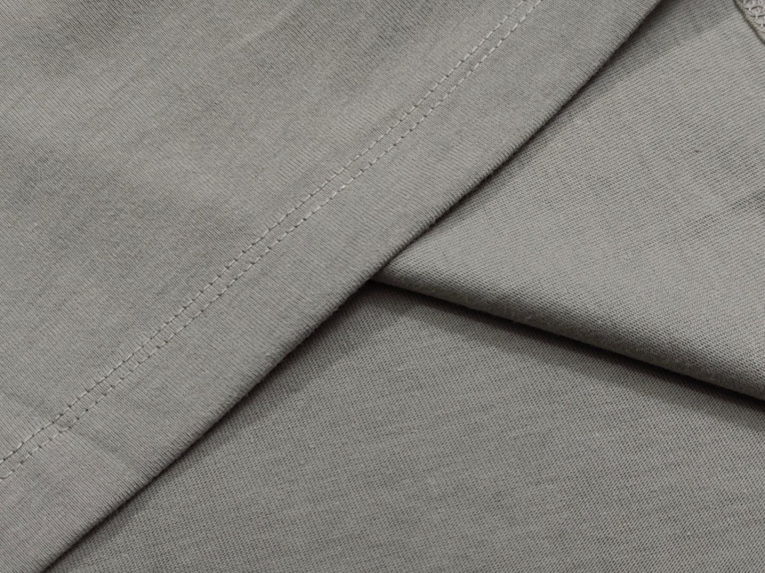 Essentials 118 Ess Double Velvet Solid Cotton Short Sleeve T Coffee Grey Black White Smoke Red XS-XL - Image 21