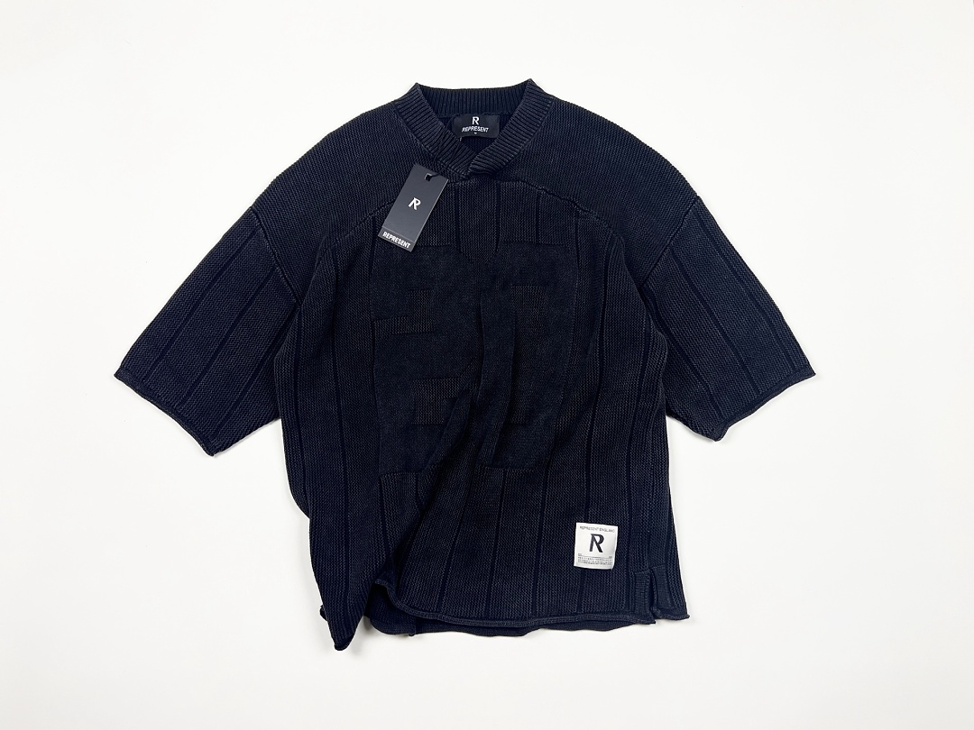 Represent 198 Represent Olive Short Sleeve : S M L XL (Washed Black) - Image 4