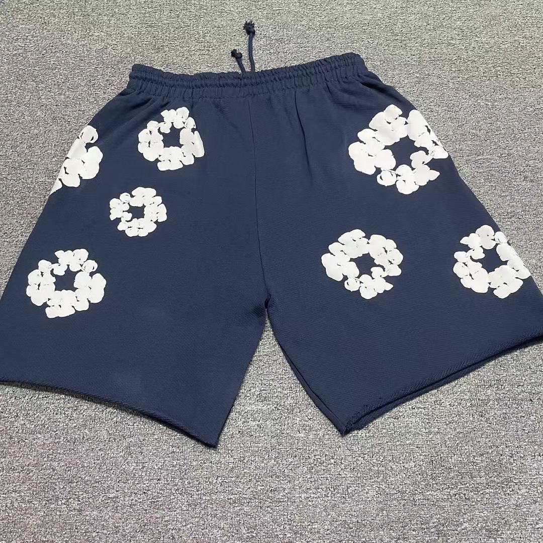 Unbranded 178 TOP Denim Tears Cotton Floral Print Short : Black Blue Grey Pink S-XL - Image 6