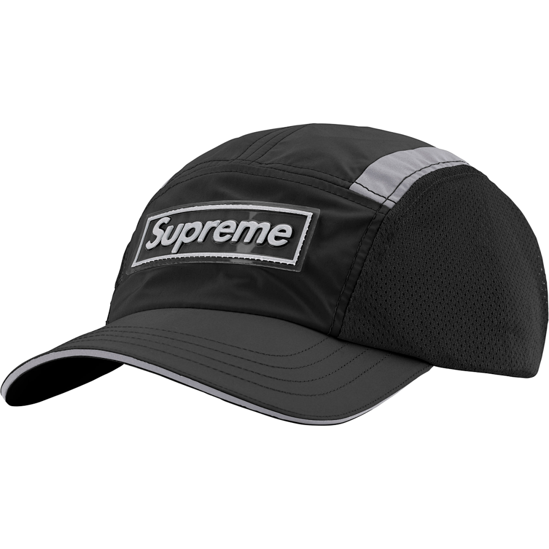 Supreme 138 25SS SIDE MESH CAMP CAP Canvas Light Black Apricot (Red) - Image 2