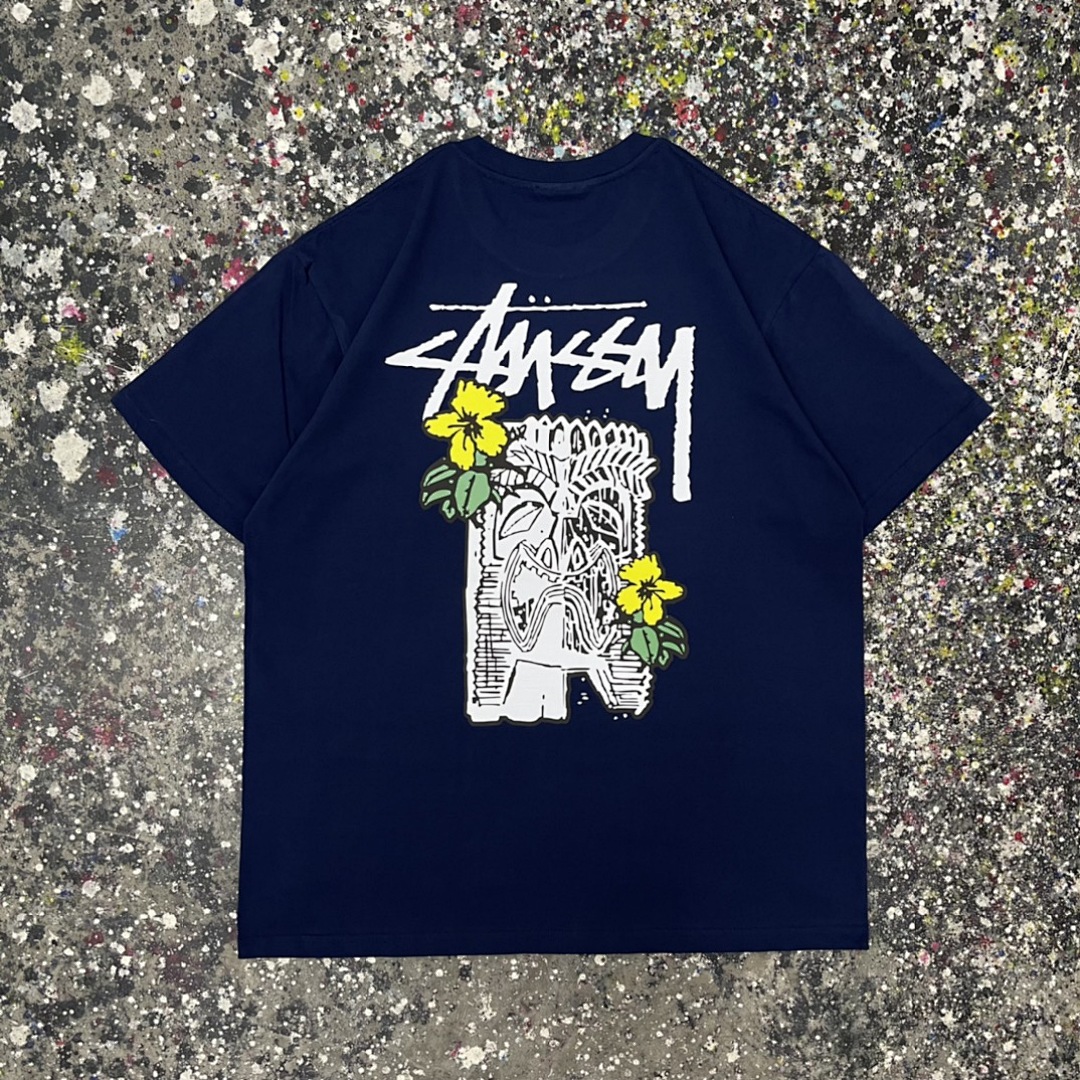 Stussy 108 Stu Print Short Sleeve T : Black White S Ｍ L XL XXL - Image 6