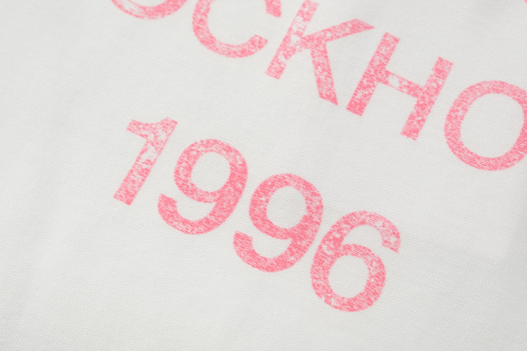 Acne Studios 118 AC LOGO Print Short Sleeve T White Light Blue Dark S-XL 8046# - Image 38