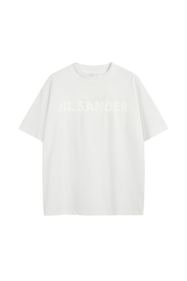 Unbranded 108 JIL SANDER Label Print Logo Short Sleeve T Black White Cream Apricot S-XL J9888# - Image 19