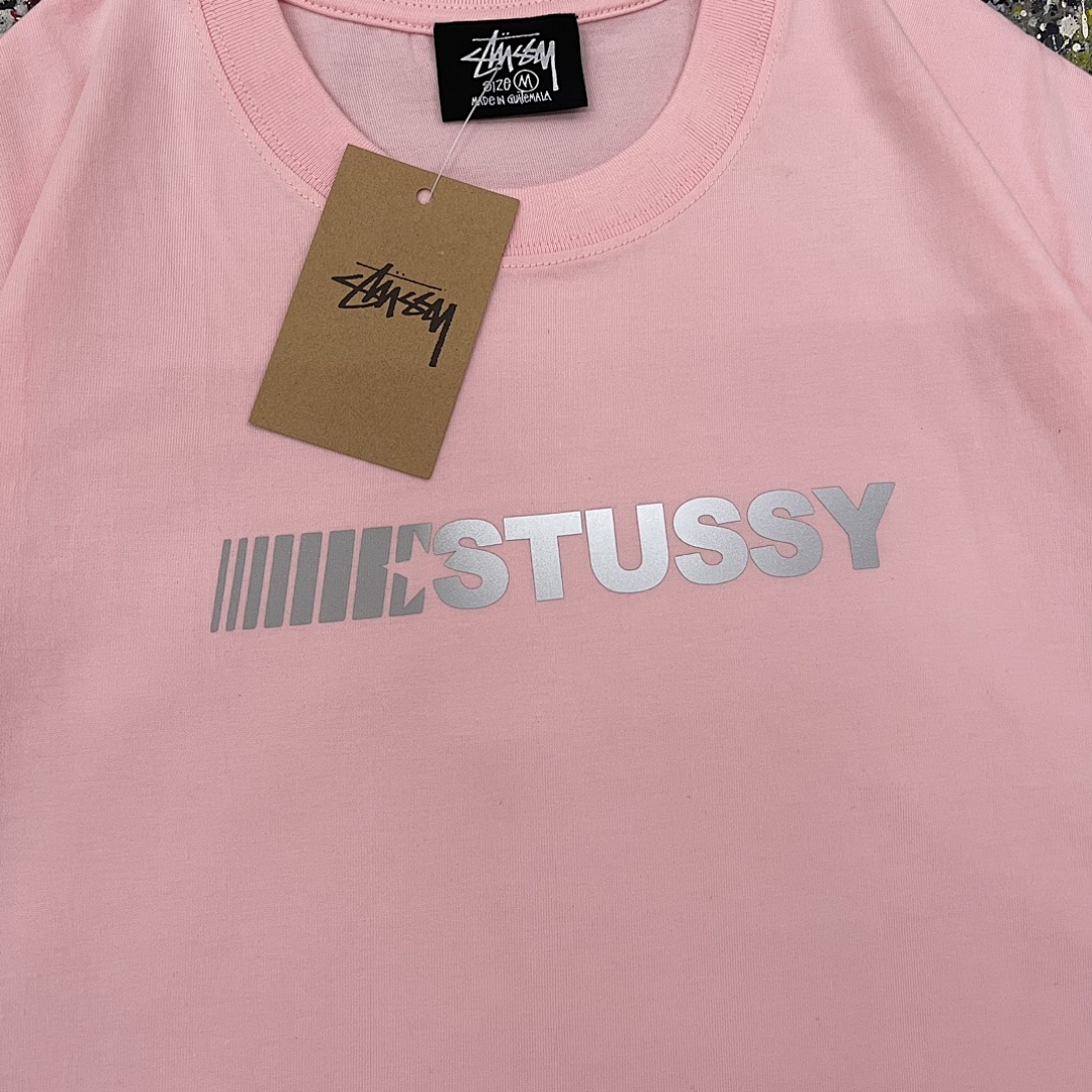 Stussy 108 Stu Light Print Short Sleeve T : Black White Green Pink S Ｍ L XL XXL - Image 9