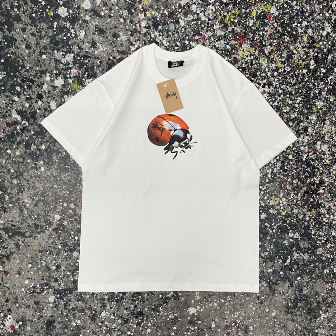 Stussy 108 Stussy Print Short Sleeve T : Black White Green S Ｍ L XL - Image 8