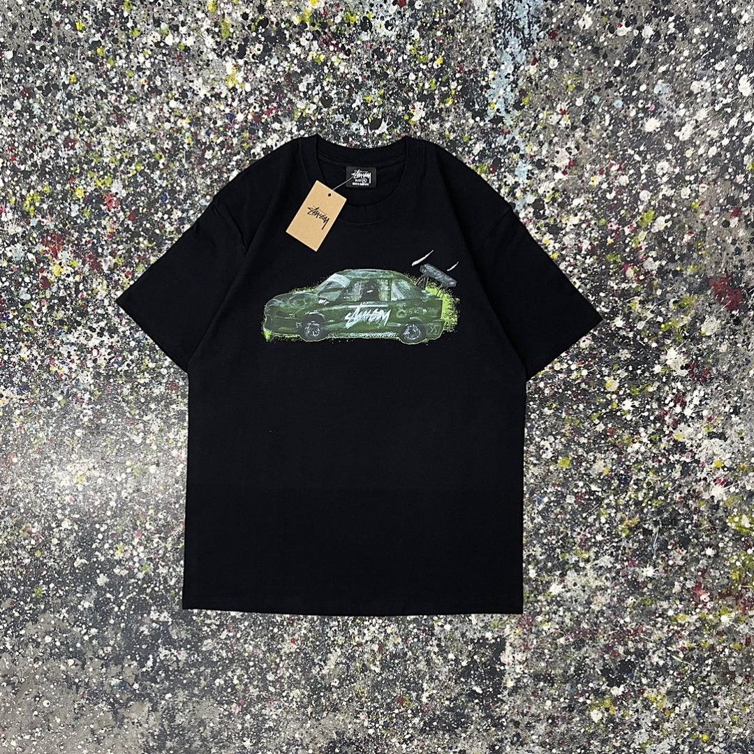 Stussy 108 Stu Print Short Sleeve T : White Black S Ｍ L XL XXL - Image 3
