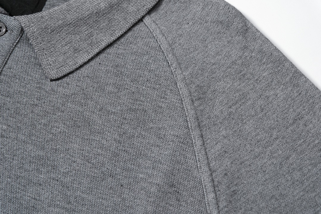 Ralph Lauren 158 L0E Wind Collar POLO Short Sleeve T Grey : S-XL E0002# - Image 6