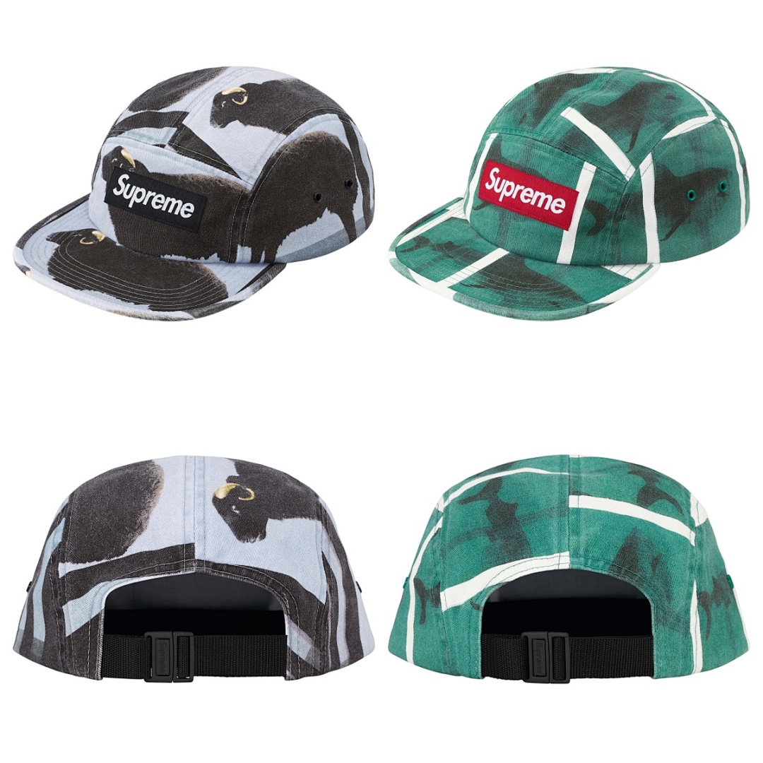 Supreme 138 Sup 25SS Damien Hirst Camp Cap Mountain (Black) - Image 3