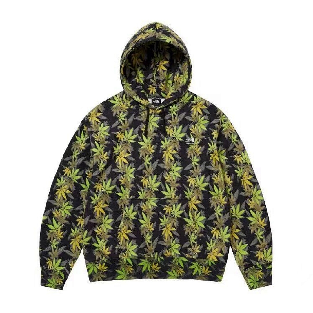 The North Face 338 TNF Collab FW23 THE LEAF HOODED Black (Green White S M L)