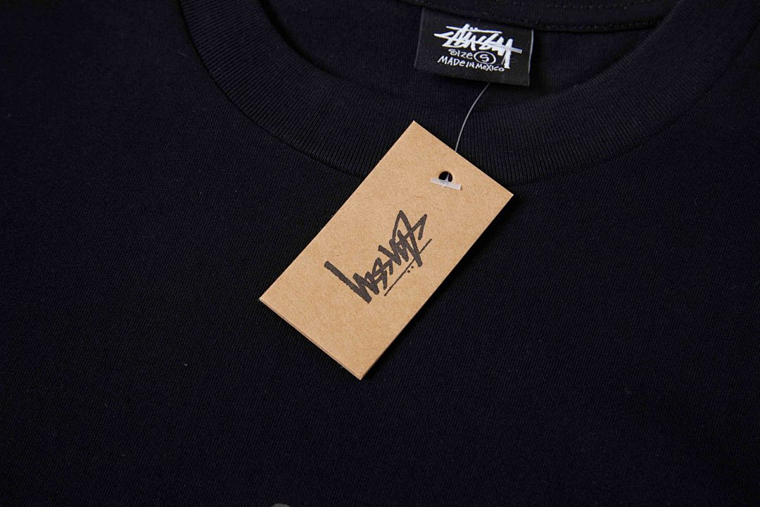 Stussy 108 Stu Fw24 LAGUNA USA TEE PIGMENT DYED Print Short Sleeve T Black White S M L - Image 13