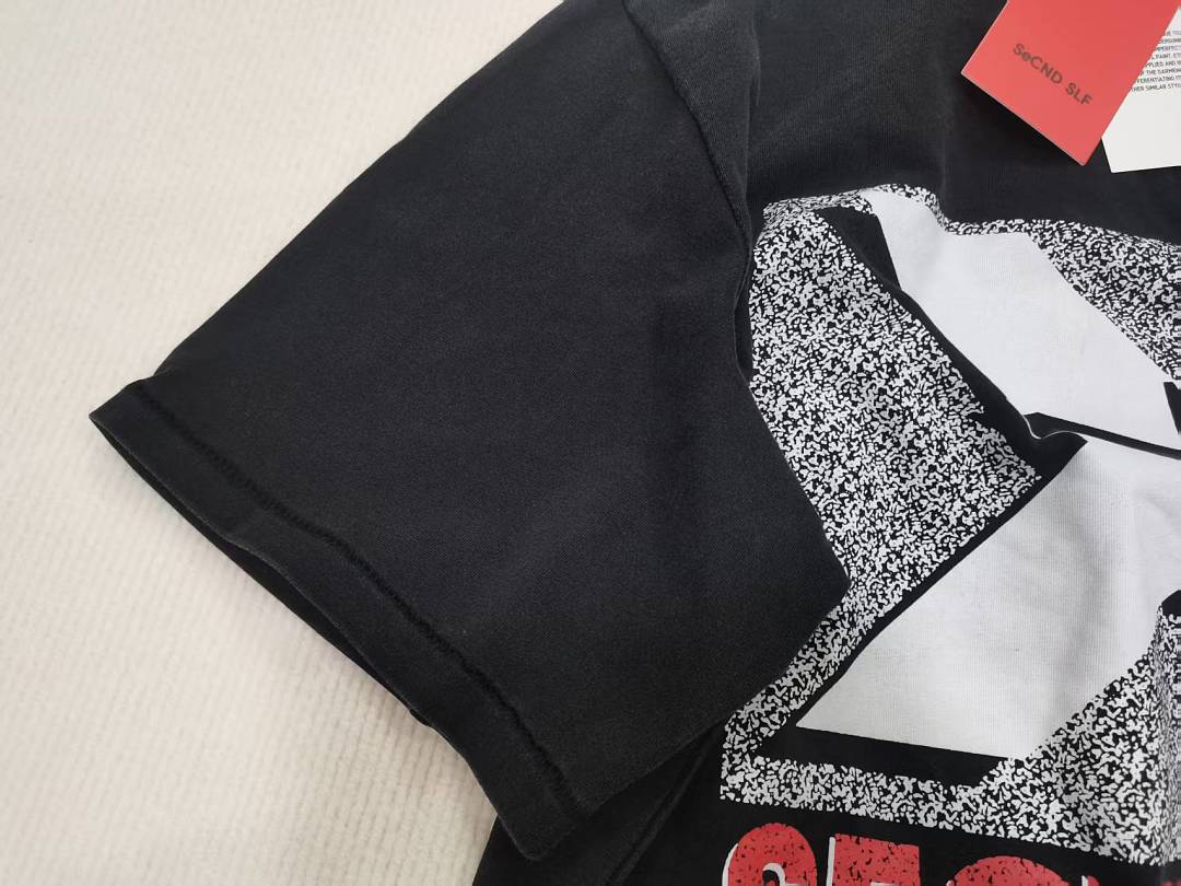 Unbranded 128 SECND SLF Big X Print Short Sleeve : Water Black S M L - Image 12