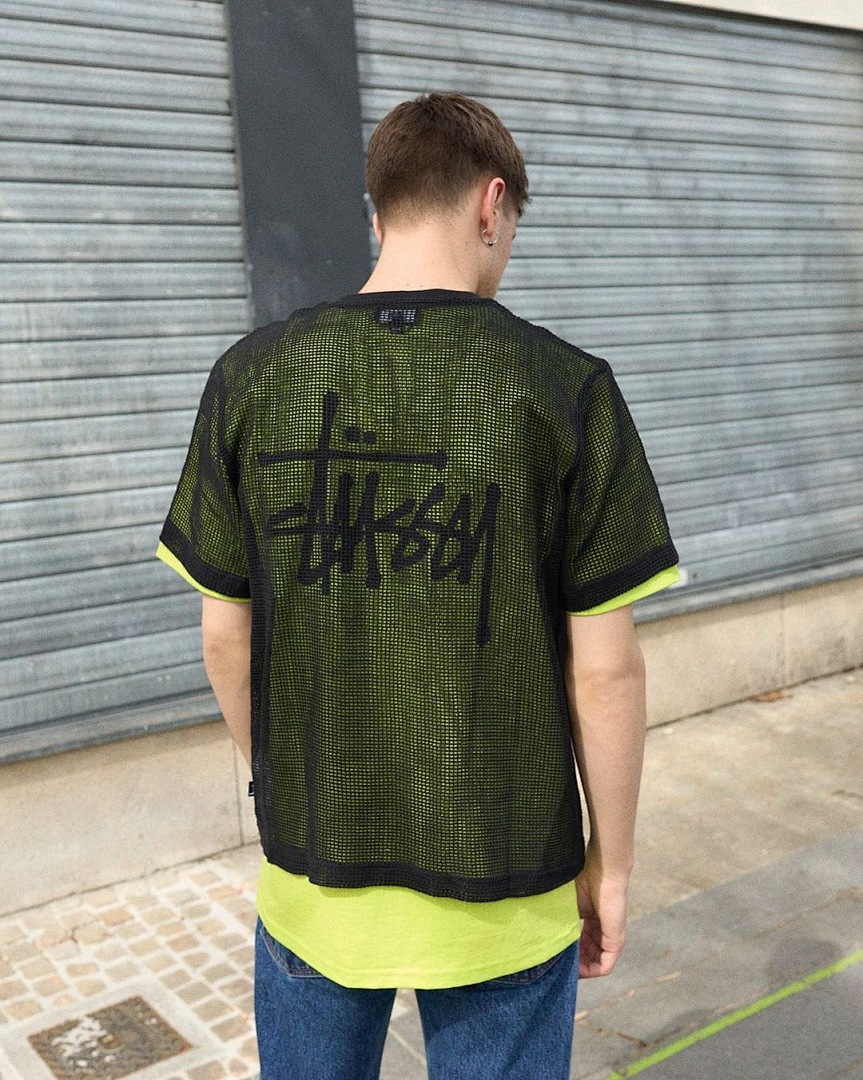 Stussy 98 STU 23SS BASIC LOGO TEE Short Sleeve T : White Black Cream Khaki Water Fruit Green Yellow S M L XL Y0767# - Image 20