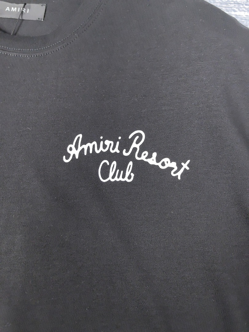 AMIRI 118 26Ss New Logo Print Short Sleeve T Black White S M L XL 9925# - Image 34