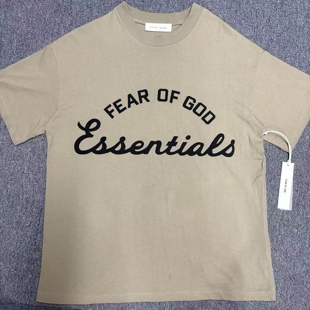 Essentials 128 Ess SS26 TRAINING Print Short Sleeve T Iron /FADED lRON GREY Sand DUNE SEAL : XS -XL - Image 11